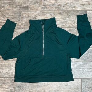 Green Half-Zip Pullover